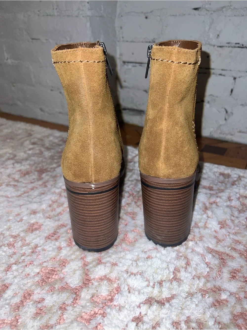 Steve Madden Chestnut Suede Platform Ankle Boots